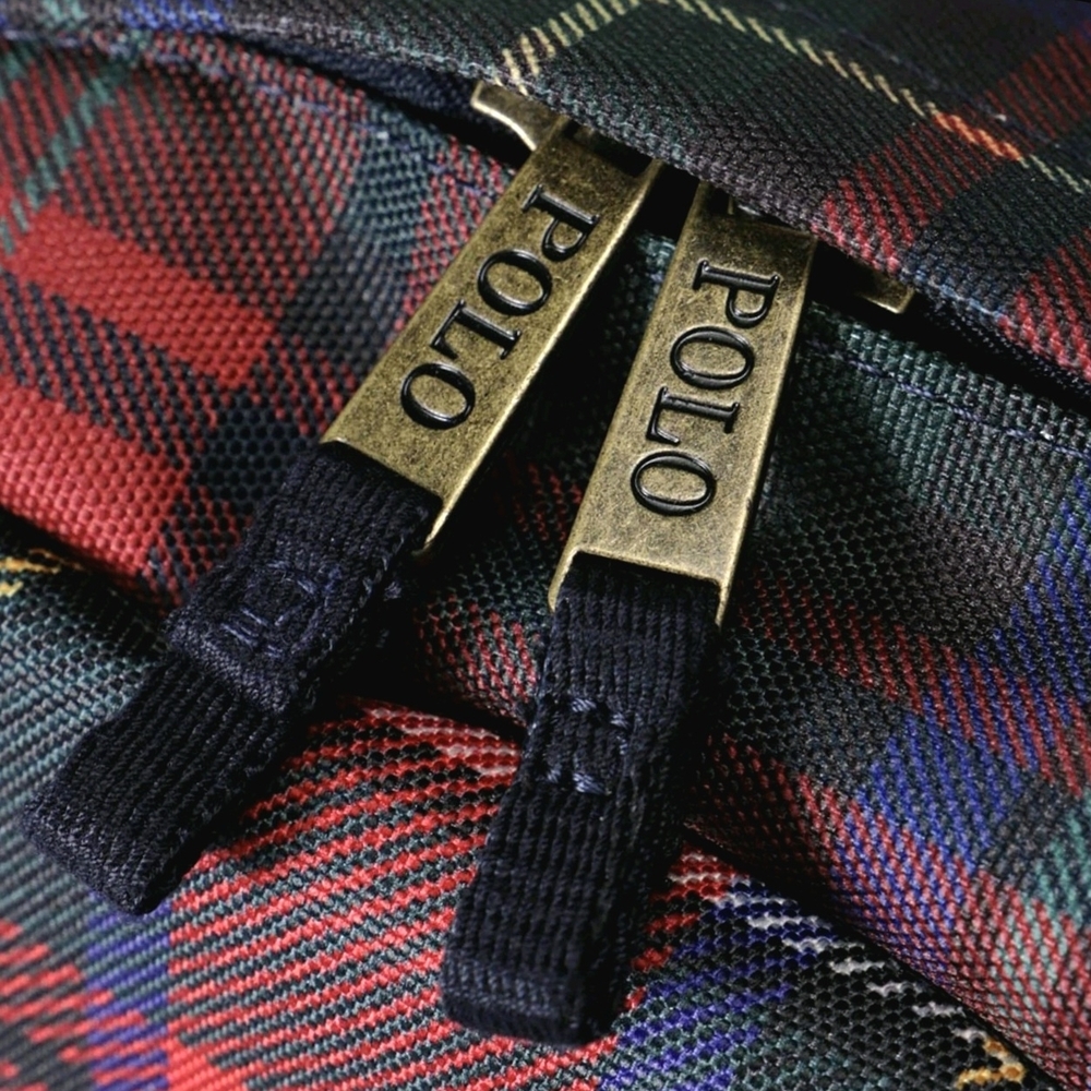 PRICE DROP‼️NWT Polo Ralph Lauren Stewart Bear Tartan Plaid Backpack - Picture 3 of 8